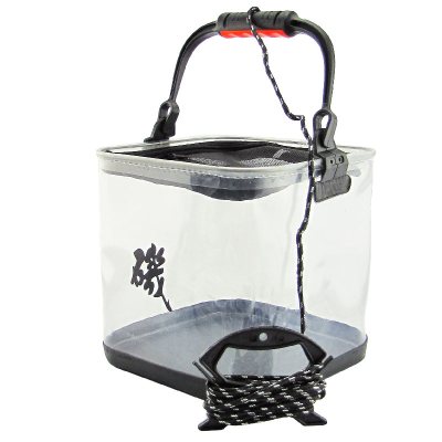 Кан рыболовный складной Taka Square Clear  ( 240х240х240мм ) 13л